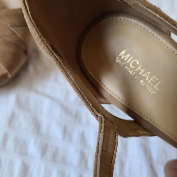 MICHAEL by Michael Kors platform suede women's sandals size 11 tan brown… - Picture 11 of 15